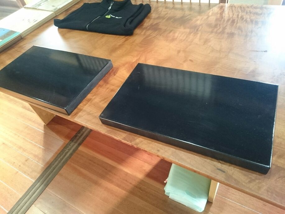 特注品 オーディオボード 1セット(2枚) アピトン合板 未使用 特注品 オーディオボード 1セット(2枚) アピトン合板 未使用