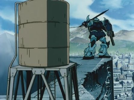 【ガンダム】戦いで地形や建造物､障害物を利用した場面といえば？★