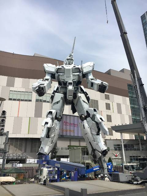 【動画あり】お台場の実物大ユニコーンガンダムの完成が楽しみである！！！