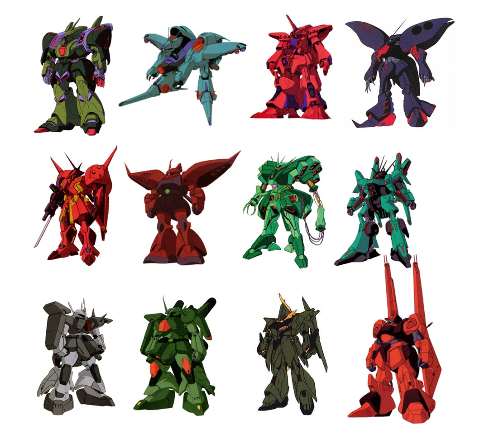 Zガンダムの敵MSの混沌っぷりと比べればZZガンダムのMSはずいぶん保守的だよね…