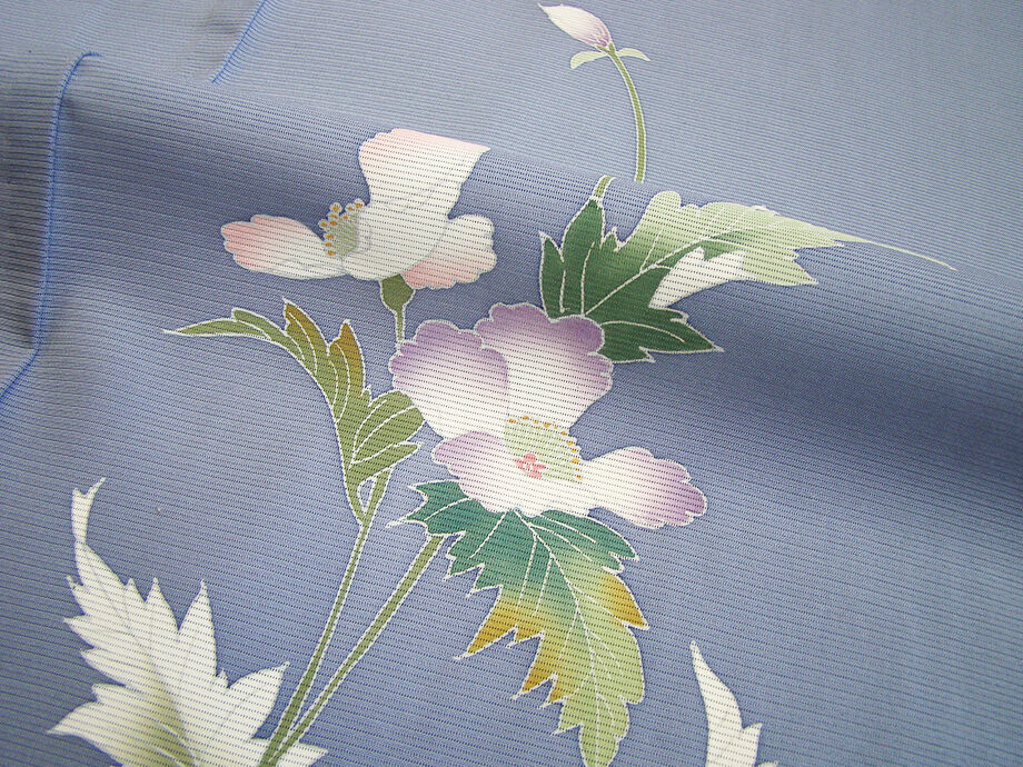 きものしらゆり 身丈157cm 裄63cm 7月・8月 夏物 フォーマル 駒絽 本加工染 訪問着 正絹 身長148cm～154cmの方に最適 I923