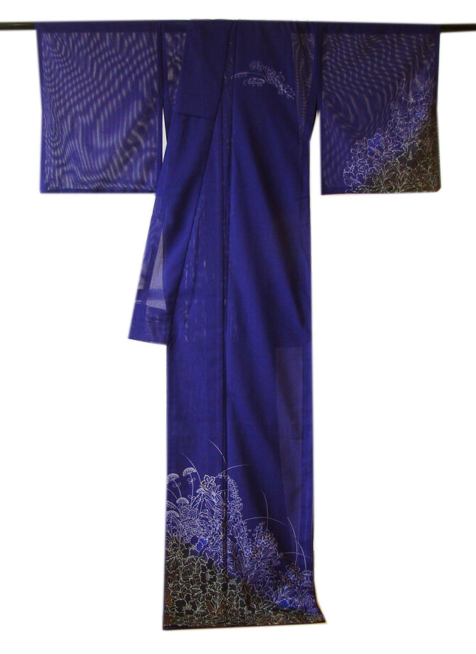 きものしらゆり 身丈168cm 裄66cm 7～8月 夏物 ポリエステル 洗える 絽 訪問着 帯 正絹 帯〆 セット 身長154cm～160cmの方に最適 I908