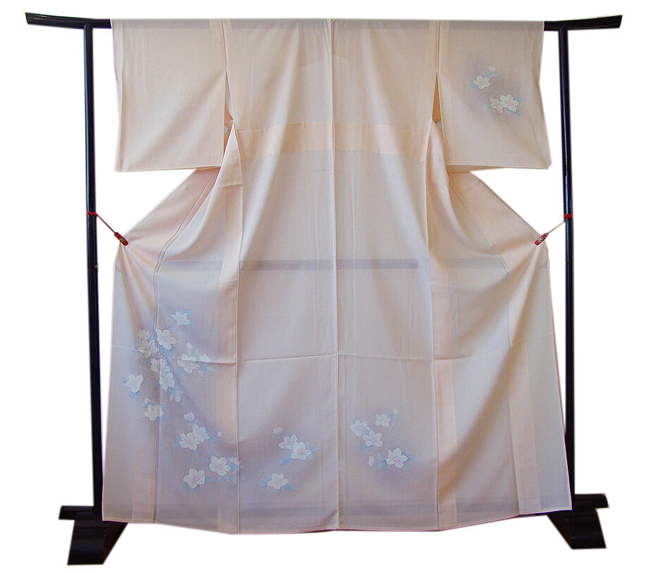 きものしらゆり 身丈157cm 裄65cm 7月・8月 夏物 フォーマル 駒絽 銀彩加工染 訪問着 正絹 身長151cm～158cmの方に最適 I843