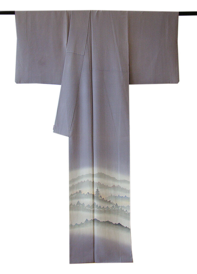 きものしらゆり 身丈157cm 裄64cm 10～5月 作家物 色留袖 訪問着 橘 袋帯 帯揚げ 帯〆 正絹 セット 身長150cm～156cmの方に最適 I055