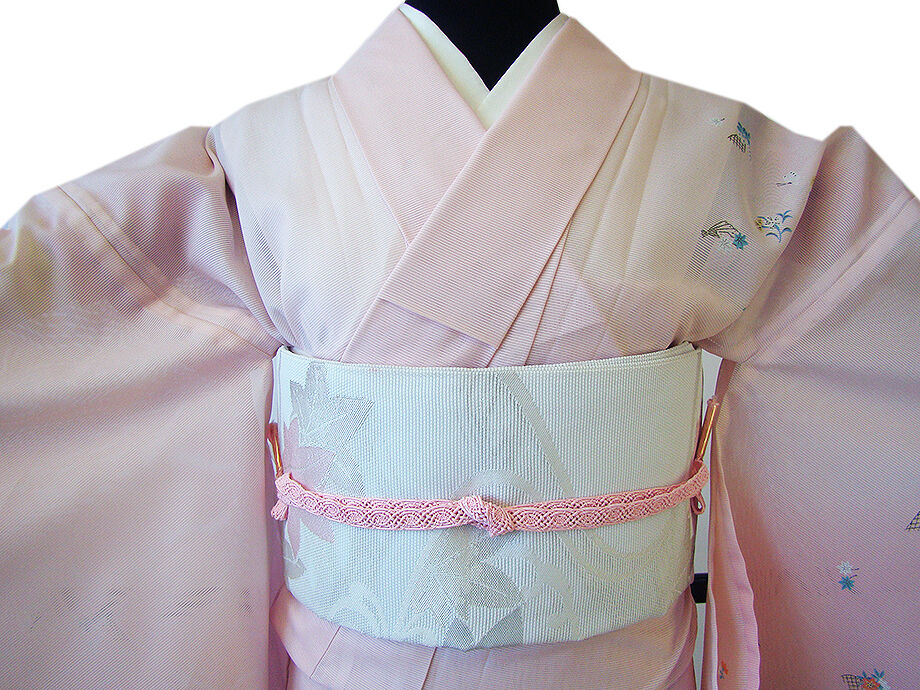 きものしらゆり 身丈168cm 裄66cm 7～8月 夏物 ポリエステル 洗える 絽 訪問着 帯 正絹 帯〆 セット 身長154cm～160cmの方に最適 I830