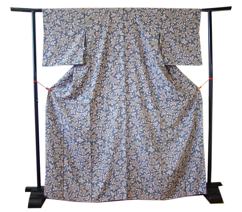 きものしらゆり 身丈161cm 裄65cm 10～5月 辻ヶ花 小紋 つづれ織 なごや帯 帯揚げ 帯〆 正絹 セット 身長151cm～158cmの方に最適 I471