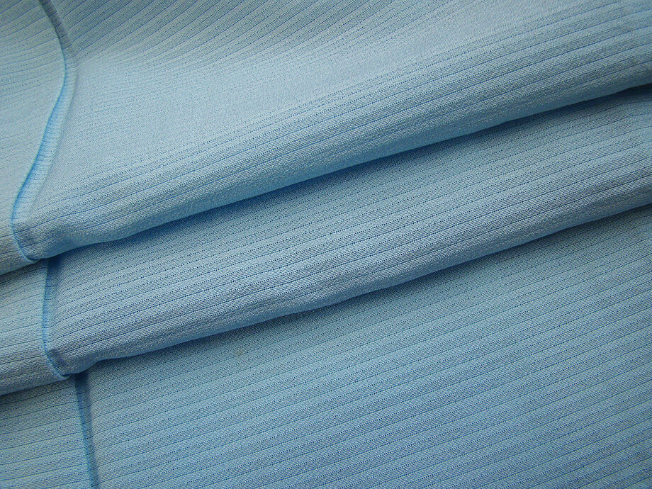 きものしらゆり 身丈165cm 裄68cm 7～8月 ロング寸 夏物 絽ちりめん ベビーブルー色 色無地 正絹 身長157cm～165cmの方に最適 I733