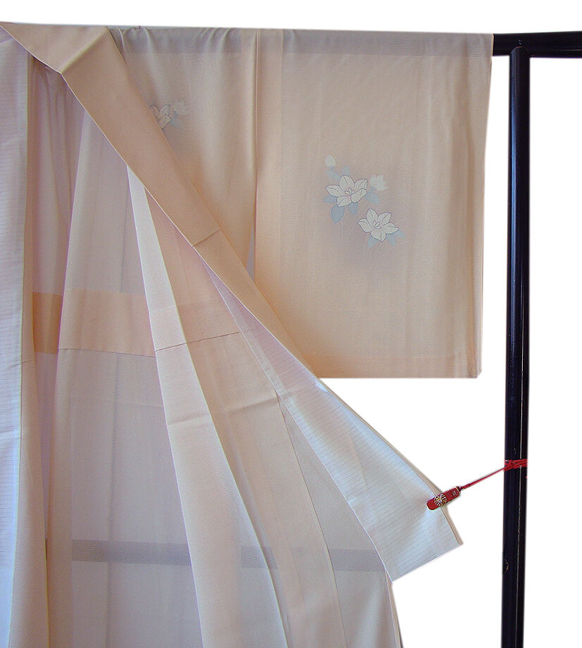 きものしらゆり 身丈157cm 裄65cm 7月・8月 夏物 フォーマル 駒絽 銀彩加工染 訪問着 正絹 身長151cm～158cmの方に最適 I843