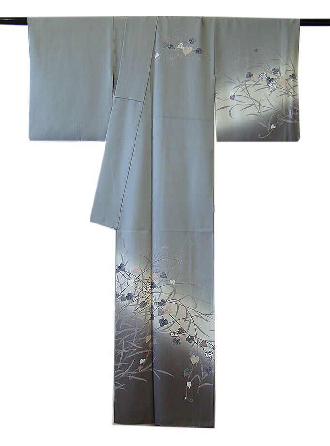 きものしらゆり 身丈157cm 裄64cm 10～5月 フォーマル 極上一越地 本加工染 訪問着 正絹 身長150cm～156cmの方に最適 I110