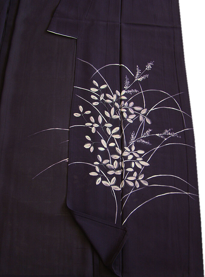 きものしらゆり 身丈161cm 裄66cm 7月・8月 夏物 フォーマル 駒絽 黒紅色 訪問着 正絹 身長154cm～160cmの方に最適 U885