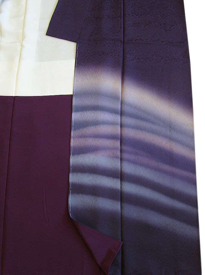 きものしらゆり 身丈159cm 裄65cm 10～5月 フォーマル 極上ちりめん地 陶流染 ぼかし染 訪問着 正絹 身長151cm～158cmの方に最適 I050