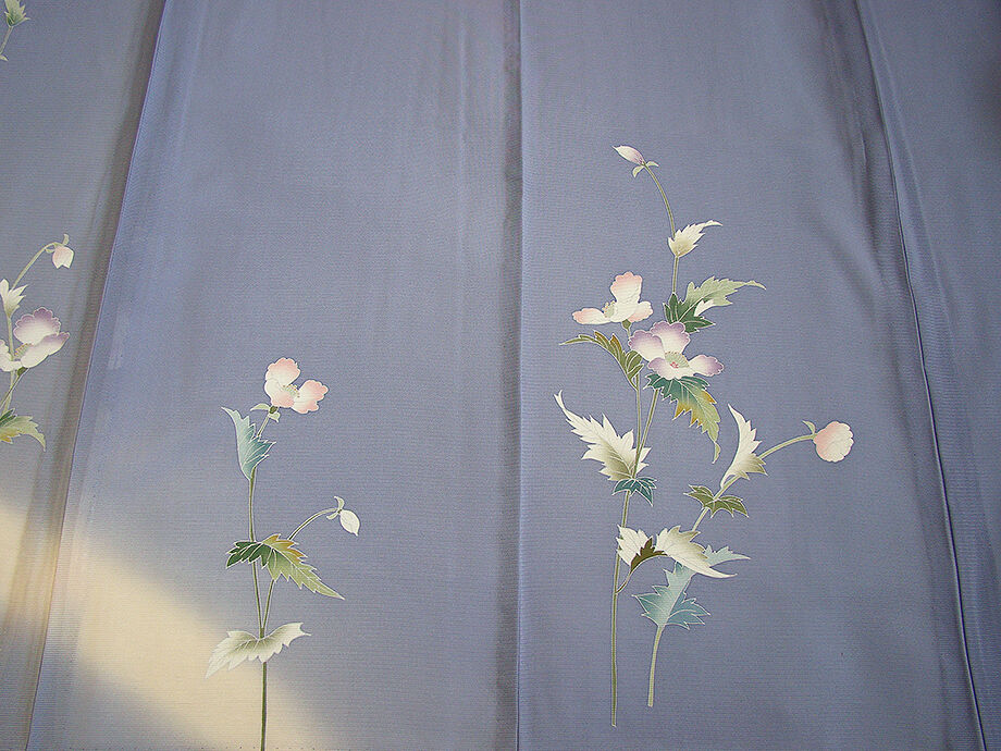 きものしらゆり 身丈157cm 裄63cm 7月・8月 夏物 フォーマル 駒絽 本加工染 訪問着 正絹 身長148cm～154cmの方に最適 I923