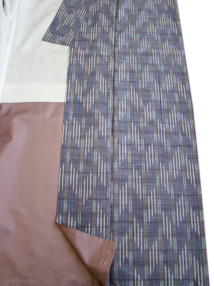 きものしらゆり １円 身丈166cm 裄69cm 新品 Ｌ寸 極上丹後ちりめん 金彩染 高級 訪問着 正絹 身長158cm～166cmの方に最適 同梱可 Q1040 きものしらゆり １円 身丈166cm 裄68cm 5・6・9月 ロング寸 単衣