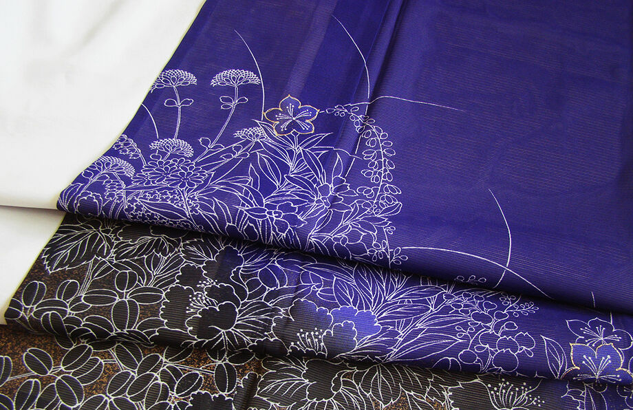 きものしらゆり 身丈168cm 裄66cm 7～8月 夏物 ポリエステル 洗える 絽 訪問着 帯 正絹 帯〆 セット 身長154cm～160cmの方に最適 I908