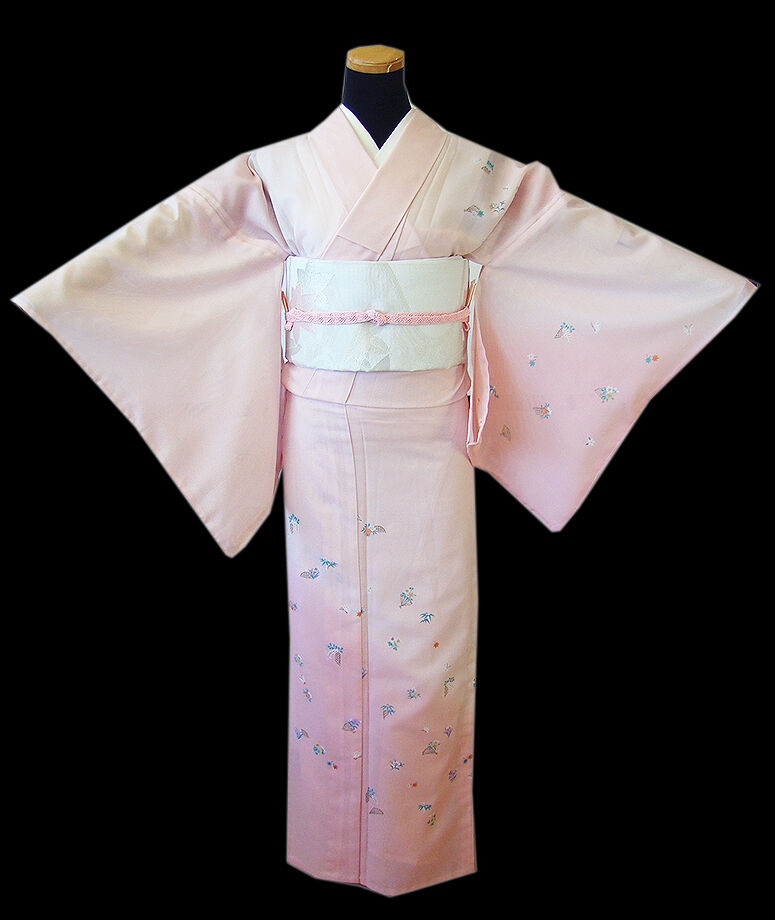 きものしらゆり 身丈168cm 裄66cm 7～8月 夏物 ポリエステル 洗える 絽 訪問着 帯 正絹 帯〆 セット 身長154cm～160cmの方に最適 I830