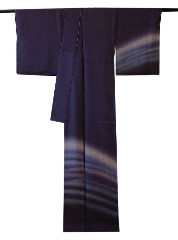 きものしらゆり 身丈159cm 裄65cm 10～5月 フォーマル 極上ちりめん地 陶流染 ぼかし染 訪問着 正絹 身長151cm～158cmの方に最適 I050