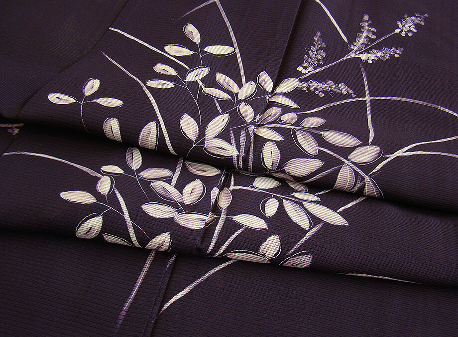 きものしらゆり 身丈161cm 裄66cm 7月・8月 夏物 フォーマル 駒絽 黒紅色 訪問着 正絹 身長154cm～160cmの方に最適 U885