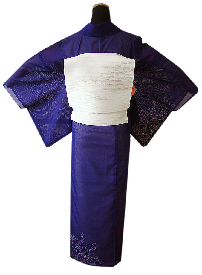 きものしらゆり 身丈168cm 裄66cm 7～8月 夏物 ポリエステル 洗える 絽 訪問着 帯 正絹 帯〆 セット 身長154cm～160cmの方に最適 I908