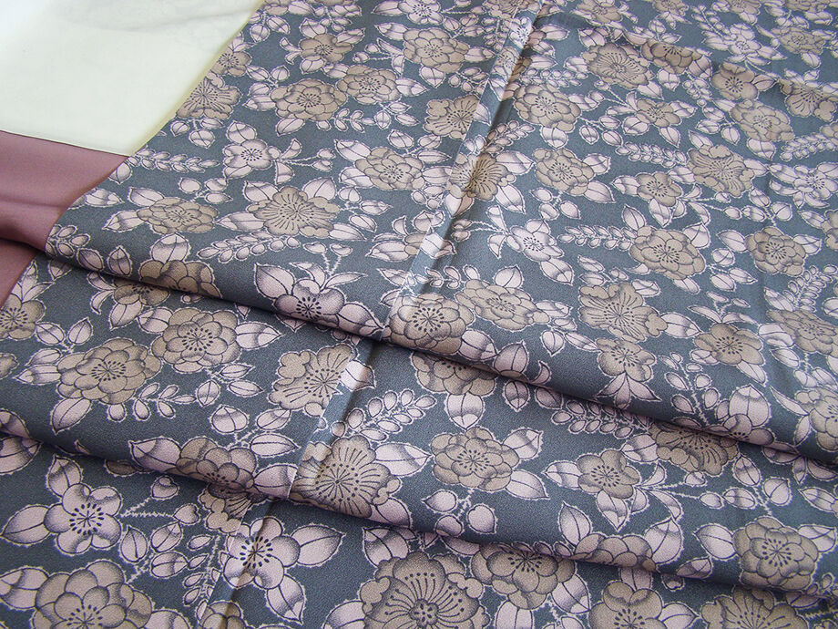 きものしらゆり 身丈161cm 裄65cm 10～5月 辻ヶ花 小紋 つづれ織 なごや帯 帯揚げ 帯〆 正絹 セット 身長151cm～158cmの方に最適 I471