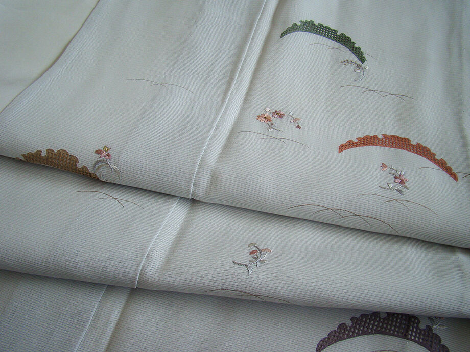 きものしらゆり 身丈157cm 裄63cm 7月・8月 夏物 Ｓ寸 フォーマル 駒絽 刺繍 透かし織 訪問着 正絹 身長146cm～153cmの方に最適 U945