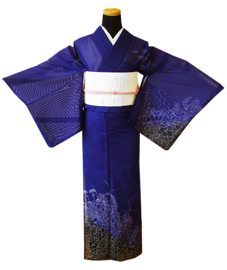 きものしらゆり 身丈168cm 裄66cm 7～8月 夏物 ポリエステル 洗える 絽 訪問着 帯 正絹 帯〆 セット 身長154cm～160cmの方に最適 I908