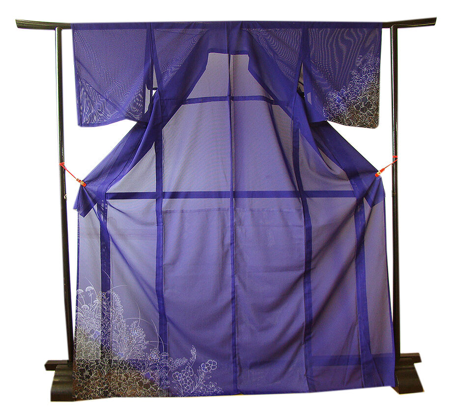 きものしらゆり 身丈168cm 裄66cm 7～8月 夏物 ポリエステル 洗える 絽 訪問着 帯 正絹 帯〆 セット 身長154cm～160cmの方に最適 I908