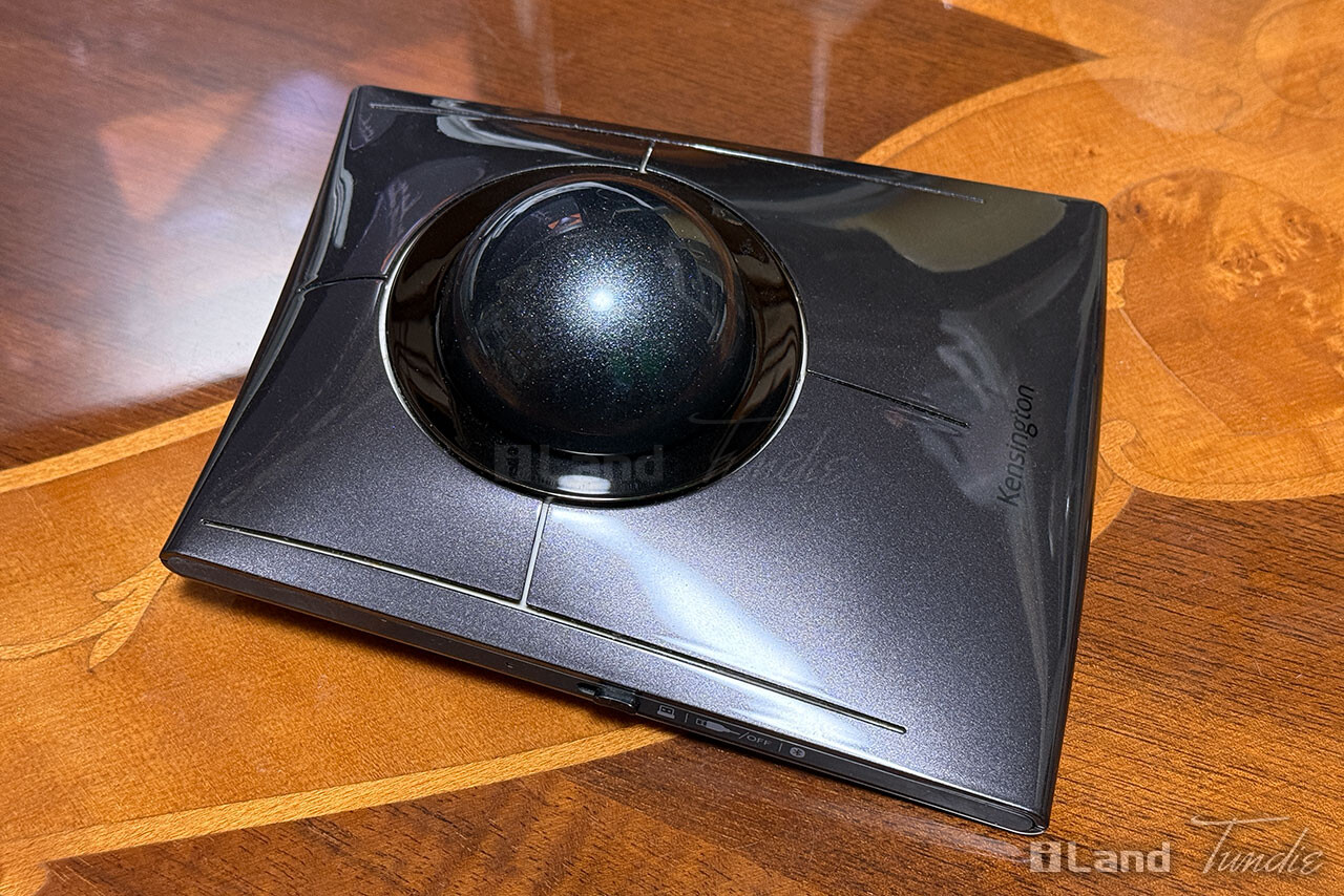 無線化した大玉トラックボール「Kensington SlimBlade Pro」実機 