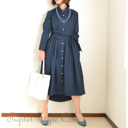 一足お先に 春のハンサムワンピース タプレ ファッションブログ 40代 50代の洋服選び 毎日がお洒落曜日 一足お先に 春のハンサムワンピース タプレ ファッションブログ 40代 50代の洋服選び 毎日がお洒落曜日