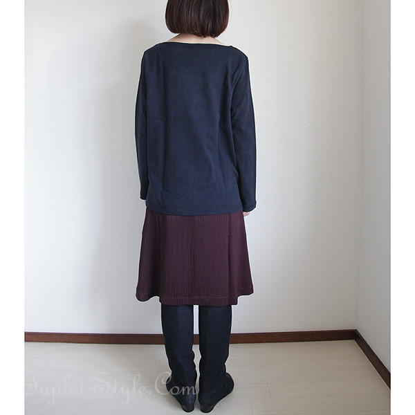 シックなボルドー色のスカートはネイビーとこっくりコーディネート タプレ ファッションブログ 40代 50代の洋服選び 毎日がお洒落曜日 シックなボルドー色のスカートはネイビーとこっくりコーディネート タプレ ファッションブログ 40代 50代の洋服選び 毎日がお洒落曜日