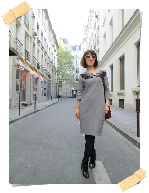今日の出張服 Modeなワンピースでparisの街角から タプレ ファッションブログ 40代 50代の洋服選び 毎日がお洒落曜日