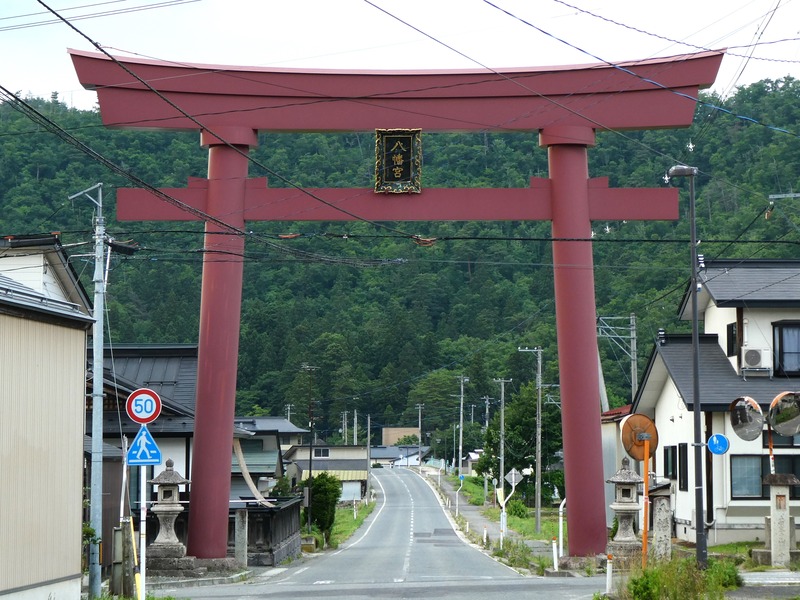 阿久津八幡神社 大鳥居