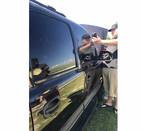 Car Stereo Stresses Glass