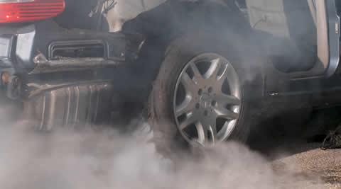 Burnout with GoPro Inside Car Tire (Tire Explodes)