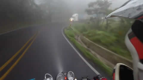 Wet Roads and Tight Corner Equals Close Call