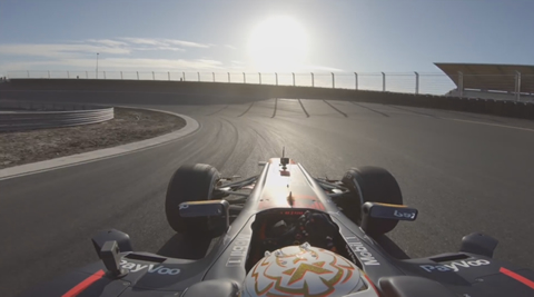 Max Verstappen's first lap at the upgraded Circuit Zandvoort