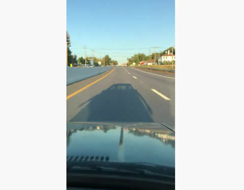 Truck Runs Along Road