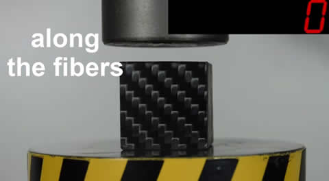 HYDRAULIC PRESS VS CARBON FIBER
