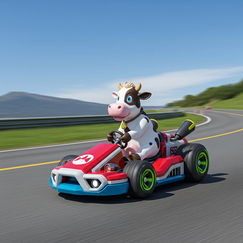 【Xの車窓から】『マリオカートワールド』で大人気のウシさん　ほか