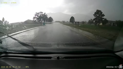 Destructive Hail Falls While Driving