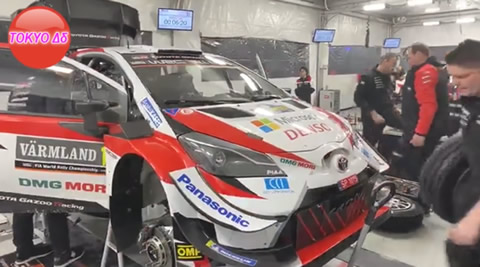 WRC Rally Sweden 2020 Service Park Toyota Yaris