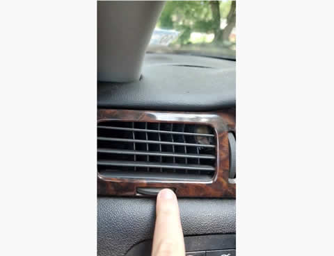 Mouse Finds Itself in Car Vent