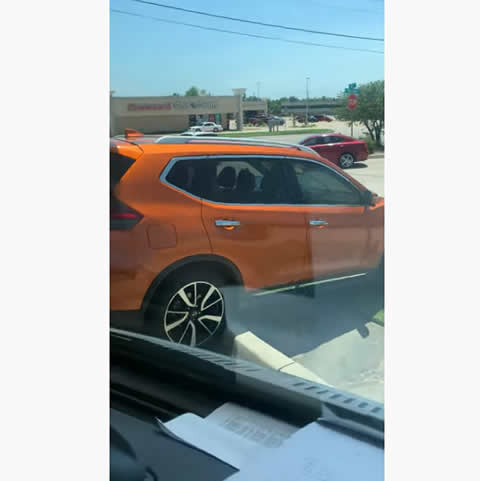 Lady Leaves Parts Behind After Driving Over Ledge