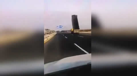 Truck Driver vs Highway Sign