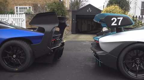 McLaren Senna GTR driving on the Road in London