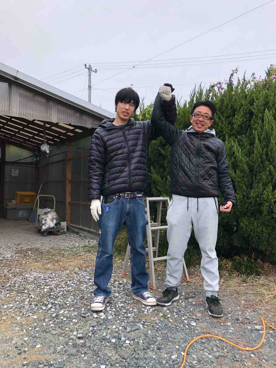 植木職人がんばると良いことあります 釣りキャン隊