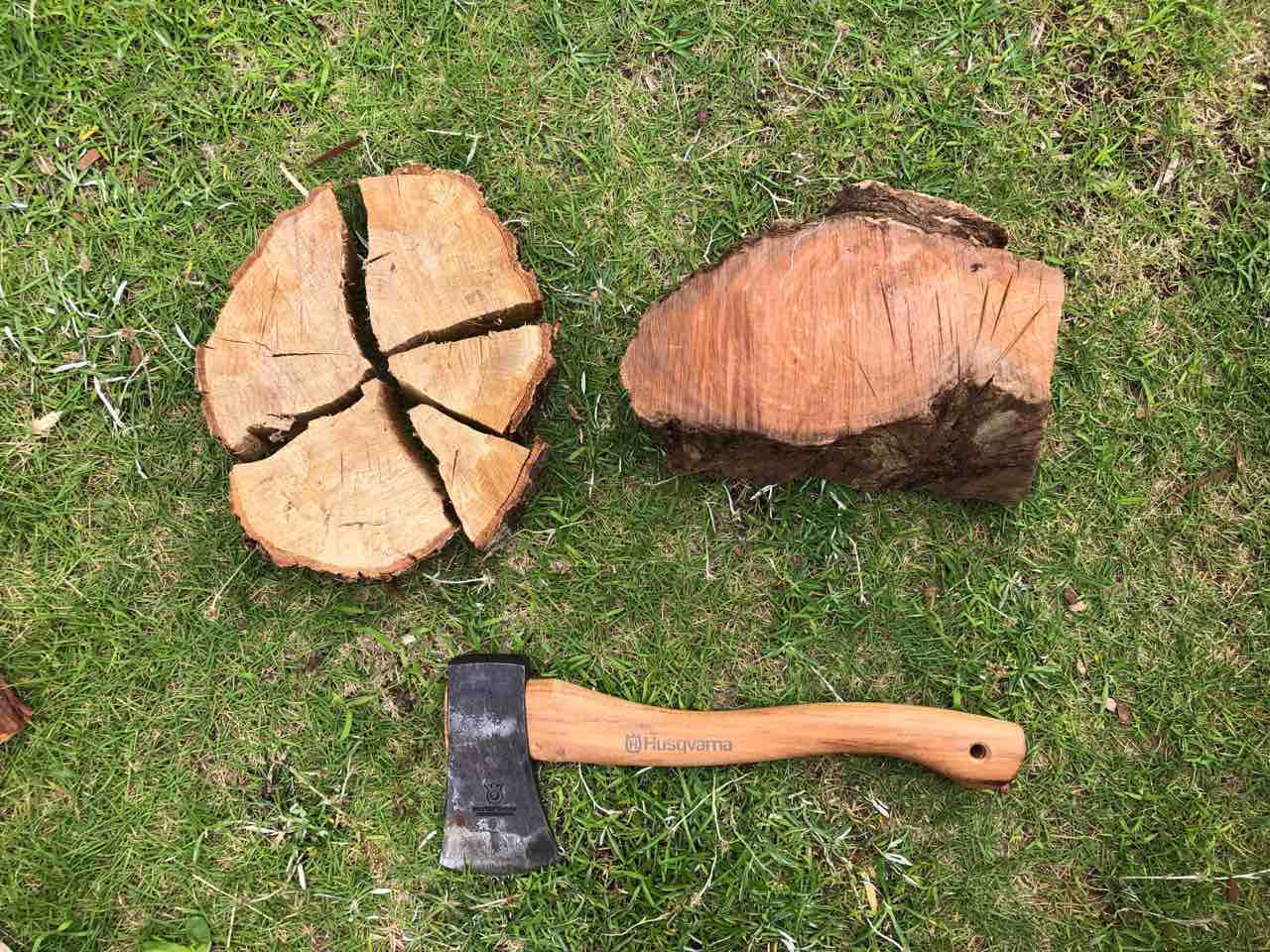 薪割り台切り株リベンジ 釣りキャン隊