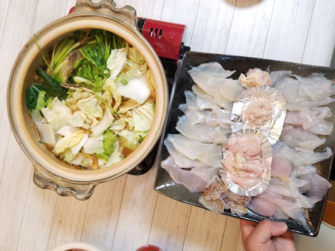 カワハギの鍋 釣海38 相模湾の釣れてる魚と料理 オススメアイテム 釣りは人を幸せにしますね