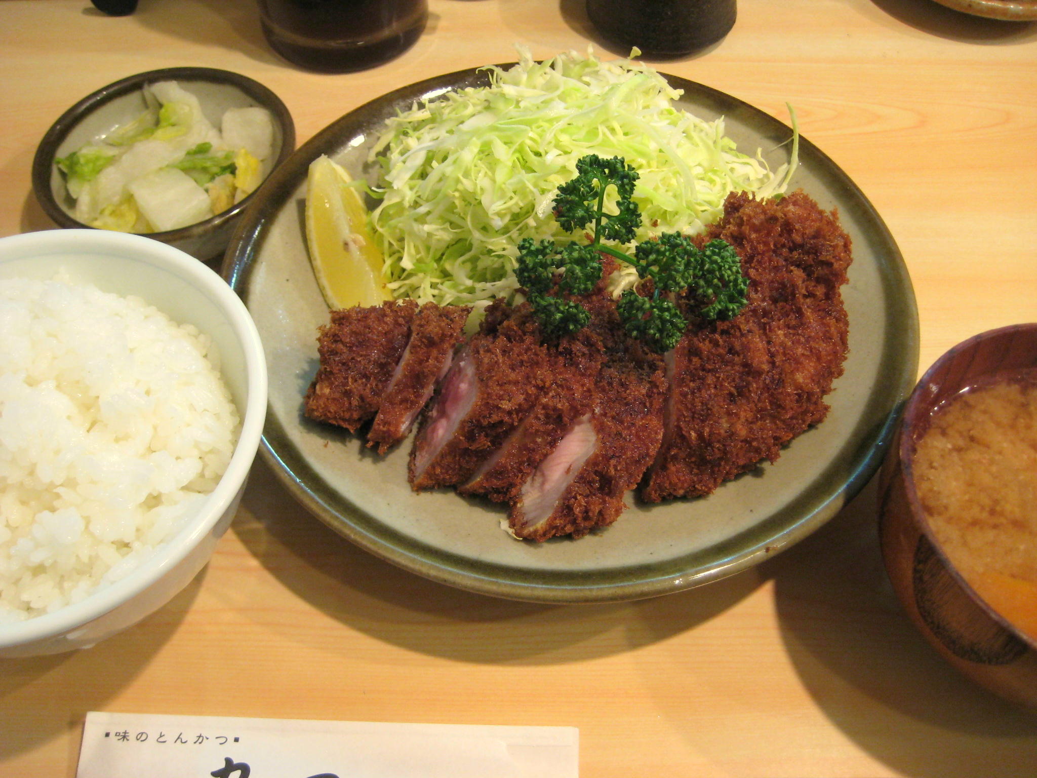 とんかつ丸一 蒲田店 ロースカツ定食 ランチ 1100円 大田区蒲田 B級グルメとラーメン二郎の食べある記