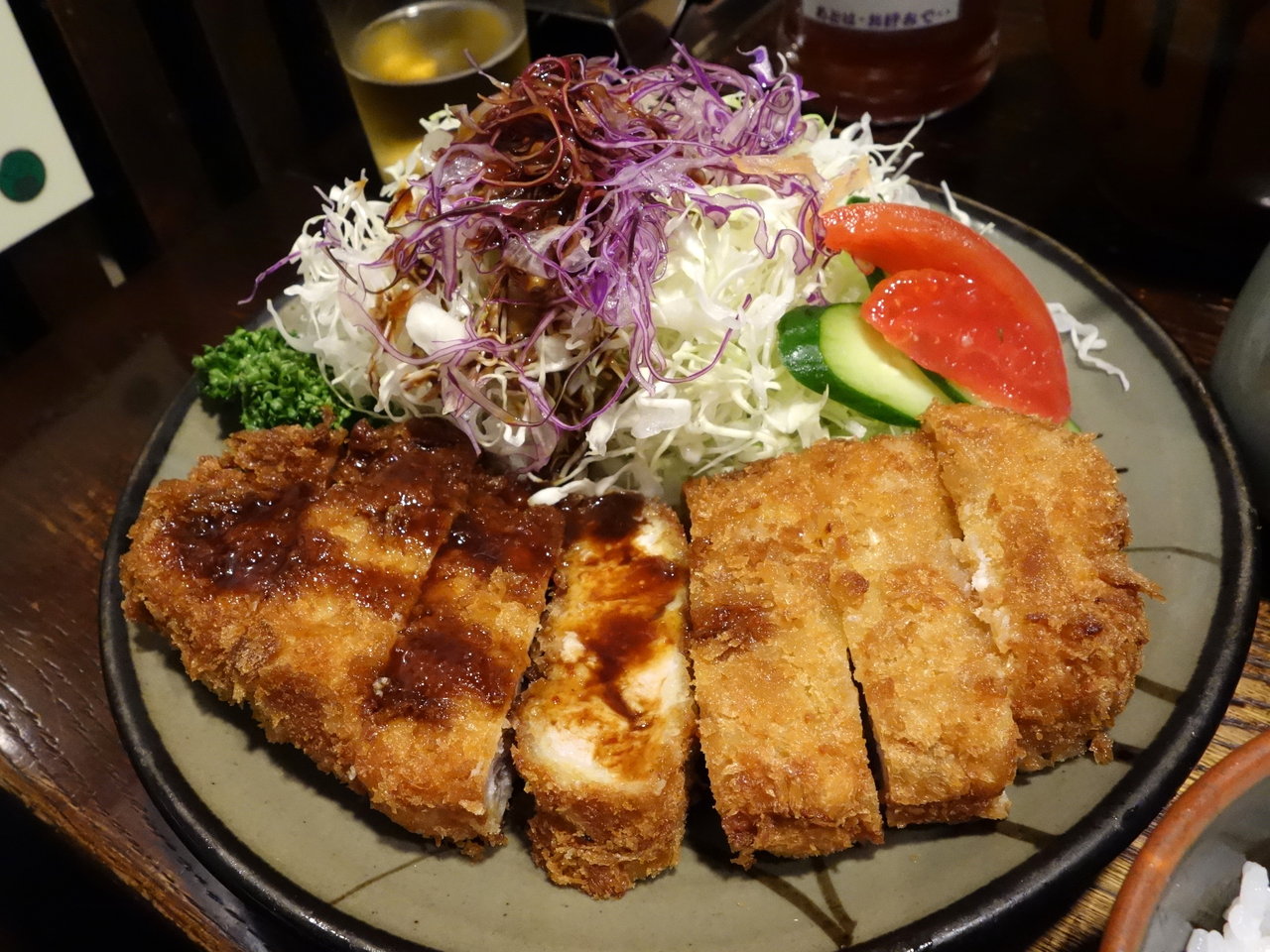 トンカツの店 豚珍館 串カツ 780円 ＆ ロースかつ(上) 1050円