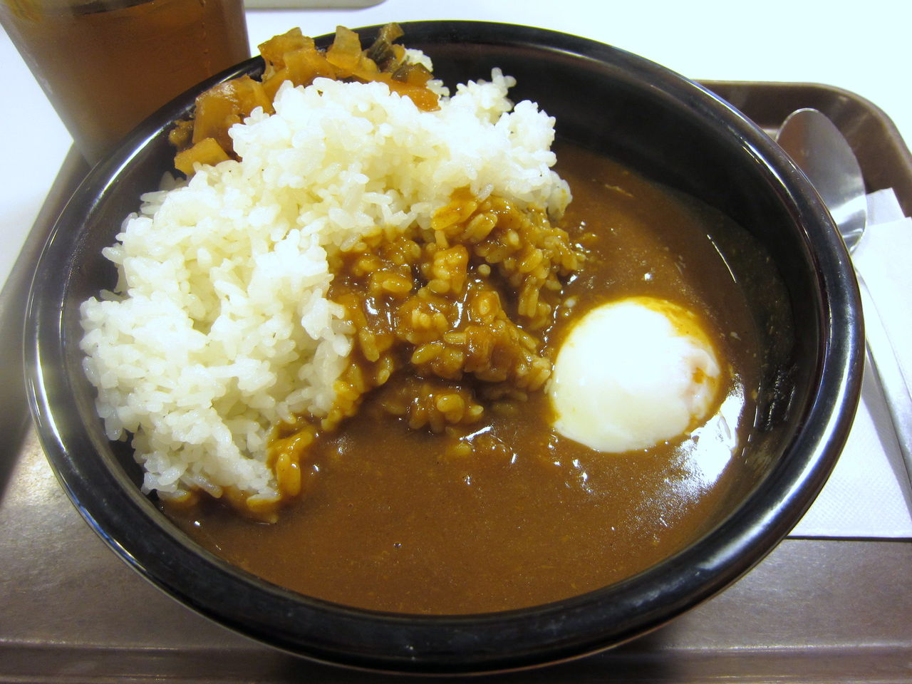 すき家 店舗限定 スパイシー朝カレー 280円 大盛無料 池上通り中央店 B級グルメとラーメン二郎の食べある記